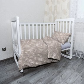 Sablio Mikroplyšové detské obliečky do postieľky Krémová noblesa - 100x135 / 40x60