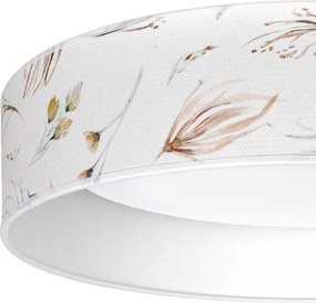 Brilagi-LED Stmievateľné svietidlo VELVET SM. 24W/230V 3000-6000K priemer 45 cm biela/kvetinový vzor WT+DO