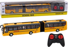 LEAN Toys Školský autobus Diaľkovo ovládaný kĺbový RC autobus 1:32 žltý