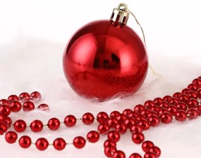 Sada vianočných závesných dekorácií REGALO červená (100 ks)