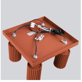 Bodové svietidlo v tehlovej farbe 25x25 cm Gleam – Sollux