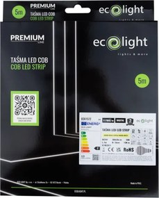 LED páska digitální COB 24V 5m 65W 3000K 1170lm digitální efekt tekoucí vody