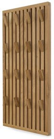 Vešiakový panel z dubového dreva v prírodnej farbe 46x100x8 cm Parco – Spinder Design