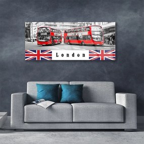 Obraz plexi Londýn autobus umenie 125x50 cm