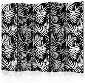 Paraván - Black and White Jungle II [Room Dividers]