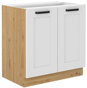 Kuchynská skrinka LUNA biely mat/artisan 80d 2f bb