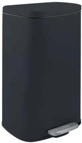 Spirella pedálový odpadkový kôš AKIRA matná čierna oceľ soft-close 30 L 10.21568