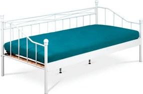 Kovová posteľ 90 cm biela BED-1905 WT
