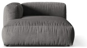 Sivý zamatový modul pohovky (ľavý roh) Martina – Micadoni