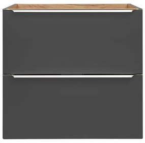 Umývadlová skrinka Capri 820 2S čierny mat/dub kraft zlatý