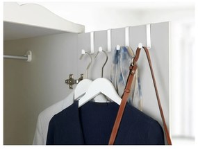 Sada 4 bielych závesných háčikov Wenko Home