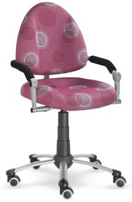 Rastúca detská stolička na kolieskach Mayer FREAKY – s podrúčkami Aquaclean ružová 2436 08 30 370