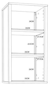Závesná skrinka do kúpeľne IPSARION