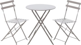 CH Sivá skladacia balkonová sada nábytku Wanda II