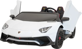 Ramiz Elektrické autíčko Lamborghini Aventador SV pre 2 deti biele