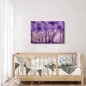 Obraz - Jelene v magickom lese (90x60 cm)