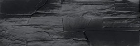 Obklad Fineza Brelo antracit 37,5x12,5 cm reliéfna BRELOAN, (bal. 0,420 m2 )