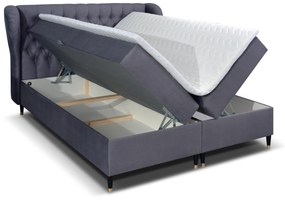 Kontinentálna posteľ 160 cm Ortun (fialová). Vlastná spoľahlivá doprava až k Vám domov. 1033265