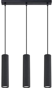 Sollux SL.1575 - Luster na lanku KARBON 3xGU10/10W/230V čierna
