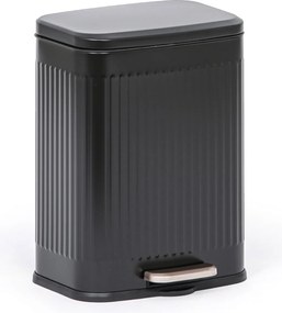 Nášľapný odpadkový kôš 13 l, lakovaný, čierny