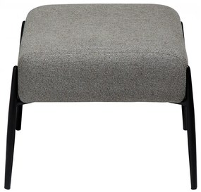 GLAM TABURET pebble earth/black