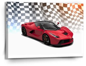 Sablio Obraz Ferrari Závodná vlajka - 90x60 cm