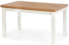 Rozkladací stôl Tiago 140/220x80cm doska/drevo – Dub Lancelot/Biely