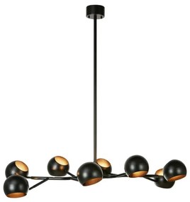 Čierne závesné svietidlo s kovovým tienidlom Edgar – Markslöjd