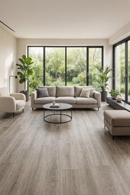 Gerflor, AKCIA: 230x300 cm PVC podlaha - lino AladinTex Home 1727 Noma, šíře, šedá, bez podkladu, detská izba