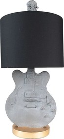 Stolová lampička s gitarou a tienidlom - Ø 30*68 cm E27/Max 1*25W