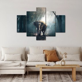 Obraz slona v džungli (150x105 cm)