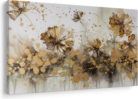 Obraz - Abstraktná kvetinová maľba (90x60 cm)
