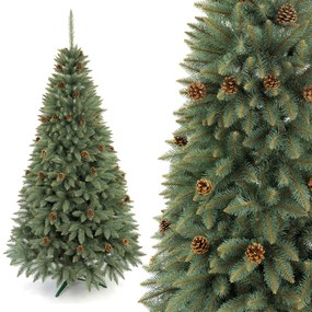 TRENDIE Vianočný stromček Smrek strieborný so šiškou 300 cm