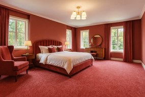 Vopi, Metrážny koberec Capri terra - neúčtujeme odrezky z role, na mieru, šíře 1,33m,1m,2m,3m,4m,na mieru, neúčtujeme odrezky, oranžová, ab (mriežka), chodba / predsieň