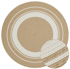Koberec Hanse Home Braided Trenzado krémový / béžový kruh