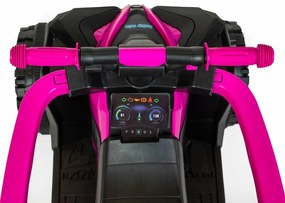 Detské odrážadlo Baby Mix Mega s vodiacou tyčou žlté