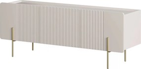 TV stolík Malmi 150 cm - kašmírová / zlatá