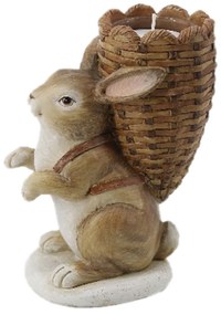 Veľkonočné svietnik v dizajne králika s nošou - 11 * 7 * 14 cm
