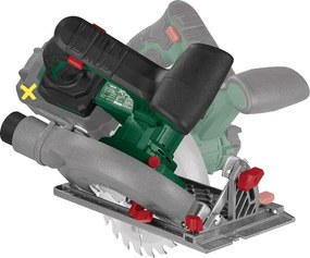 Parkside®  Aku ručná kotúčová píla 20 V Phksa 20-Li C4 + Smart akumulátor 20 V/4 Ah + Rýchlonabíjačka akumulátora 20 V/4,5 A  (800013030)