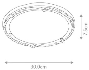 Elstead PB-F-B-BLK-GOLD - Stropné svietidlo PEMBROKE 1xE27/60W/230V mosadz