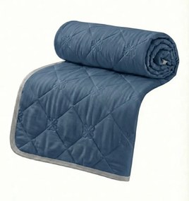 Chladiaca letná prikrývka ELARIA, tmavomodrá Rozmer: 160 x 200 cm