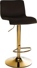 Barová stolička Hoover zamat - hnedá
