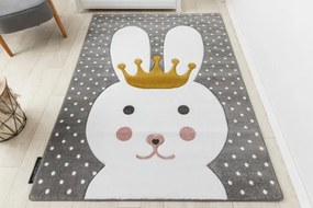 Koberec PETIT BUNNY KRÁLIK sivý