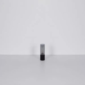 Globo 21000TB - Dotyková stolná lampa ANNIKA 1xE27/25W/230V pr. 9 cm čierna