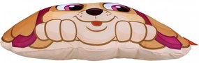 Tvarovaný 3D vankúš Tlapková patrola - Paw Patrol - motív Skye - 43 x 27 cm