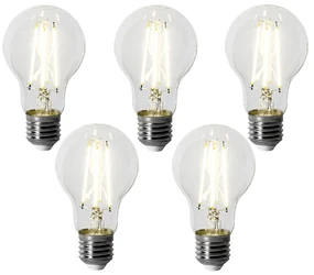 Sada 5 ks E27 dimbare LED lamp A60 6W 500 lm 4000K