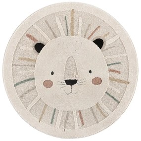 Krémovobiely detský koberec ø120 cm Clown – Universal