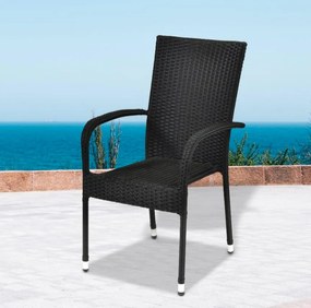 Záhradná zostava 6+1 NORIMBERG 6, čierny antracit