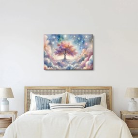 Obraz – Strom života v oblakoch (70x50 cm)