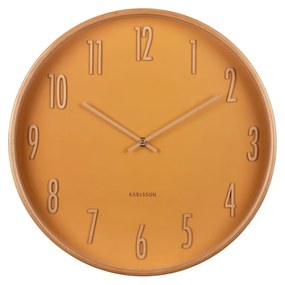 Karlsson 5996YE dizajnové nástenné hodiny žltá, pr. 40 cm